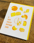 Cheesy Birthday Letterpress Card