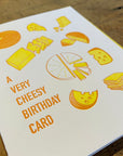 Cheesy Birthday Letterpress Card