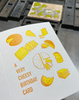 Cheesy Birthday Letterpress Card