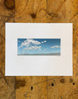 Clouds Over Bend Letterpress Print