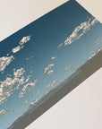 Clouds Over Bend Letterpress Print