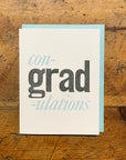 Con-grad-ulations Letterpress Card
