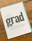 Con-grad-ulations Letterpress Card