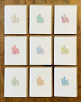 Crystals Letterpress & Watercolor Card