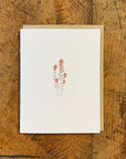 Desert Paintbrush Wildflower Letterpress Card