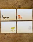 Eames Chair Letterpress Notecards - Set of 8