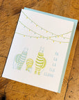 Fa La La Lla Llama Letterpress Card