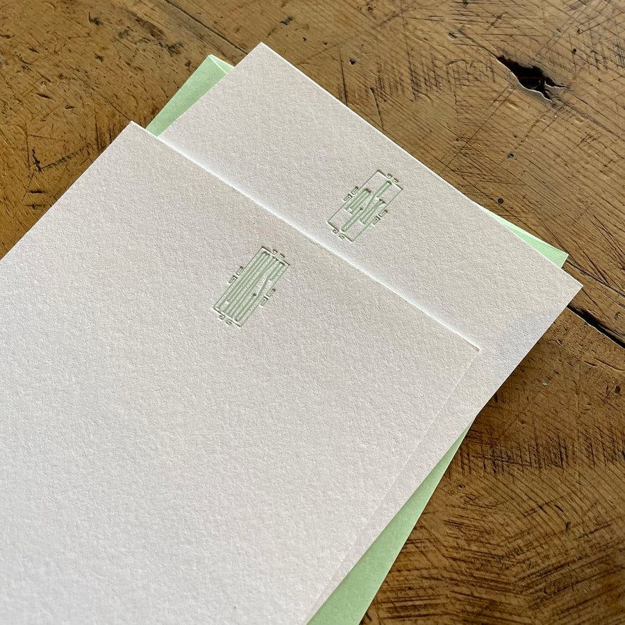 Custom Letterpress Notecards - Fifth Avenue Monograms