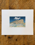 Fort Rock Letterpress Print