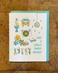 Groovy Birthday Letterpress Card