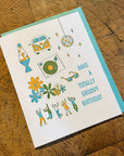 Groovy Birthday Letterpress Card