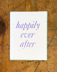 Happily Ever After Letterpress Card