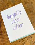 Happily Ever After Letterpress Card