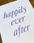 Happily Ever After Letterpress Card