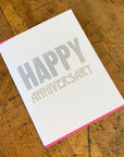 Happy Anniversary Letterpress Card