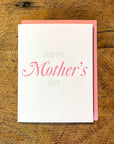 Happy Mother's Day Letterpress Card