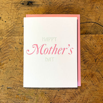 Happy Mother's Day Letterpress Card