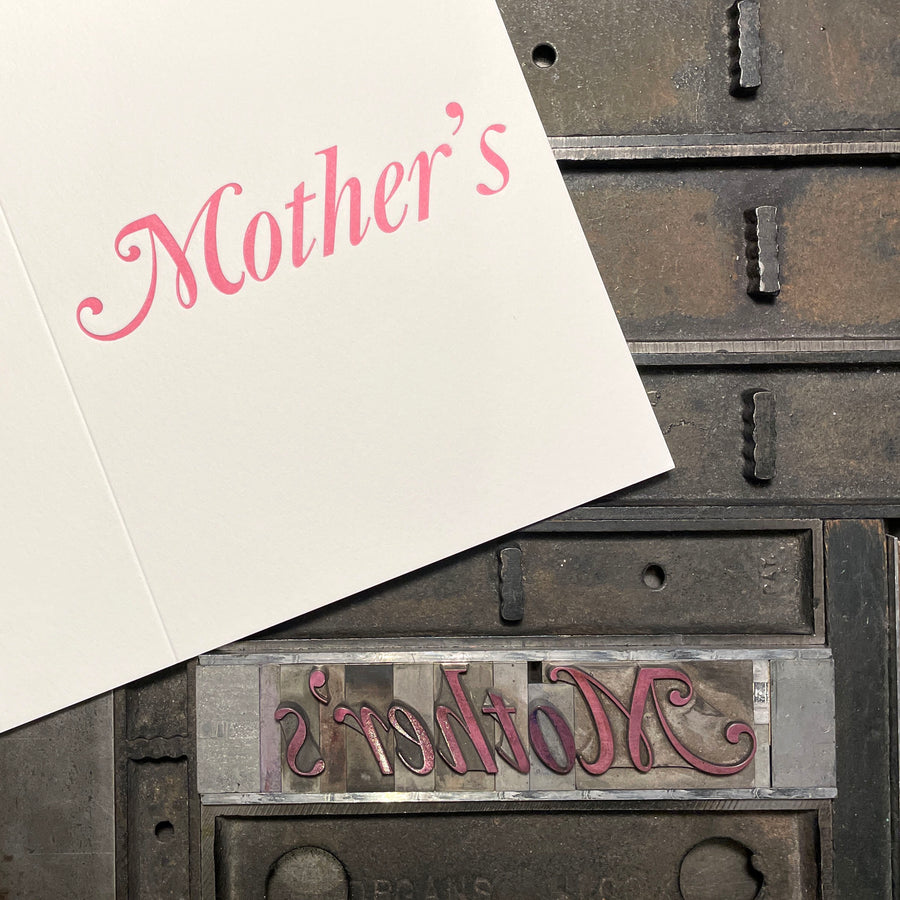 Happy Mother's Day Letterpress Card