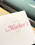 Happy Mother's Day Letterpress Card