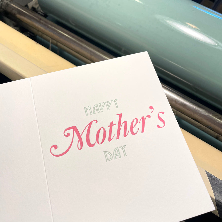 Happy Mother's Day Letterpress Card