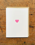 Heart Letterpress Card