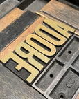 I Adore You Letterpress Card