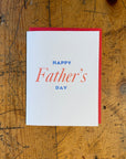 Happy Father's Day Letterpress Card