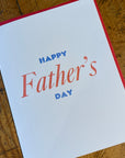 Happy Father's Day Letterpress Card
