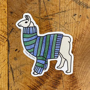Llama Sweater Sticker