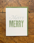 Merry Merry Letterpress Holiday Card