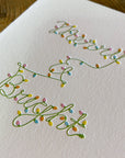 Merry & Bright Letterpress Cards