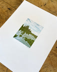 Mirror Pond Bend Oregon Letterpress Print