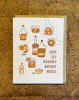 Old Fashioned Birthday Letterpress Card