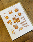 Old Fashioned Birthday Letterpress Card