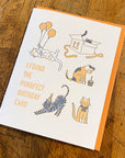 Purrfect Birthday Letterpress Card
