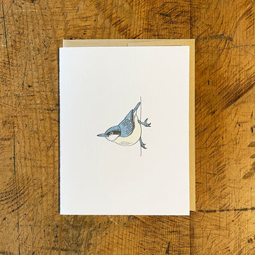 Pygmy Nuthatch Letterpress Card