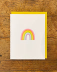 Rainbow Letterpress Card