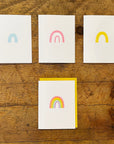 Rainbow Letterpress Card