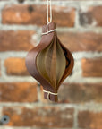 Recycled Leather, Paper, & Wood Ornament