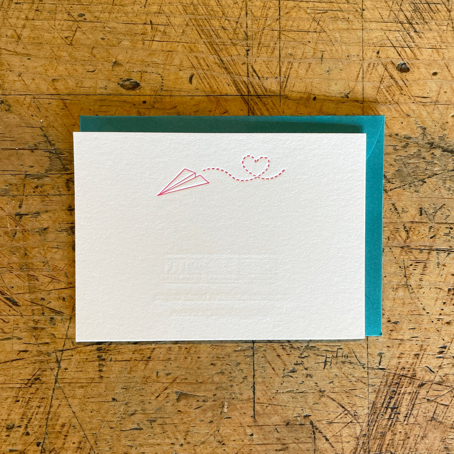 Sending Love Letterpress Gift Enclosure Card