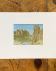 Smith Rock Letterpress Print