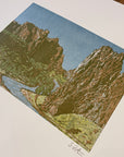 Smith Rock Letterpress Print