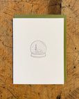 Snow Globe Letterpress Holiday Cards