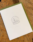 Snow Globe Letterpress Holiday Cards