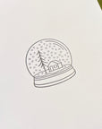 Snow Globe Letterpress Holiday Cards