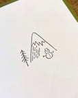 Snowman Letterpress Holiday Cards