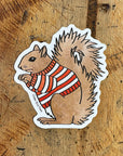Squirrel Sweater Sticker