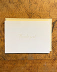 Thank You Letterpress Cards - Set of 8