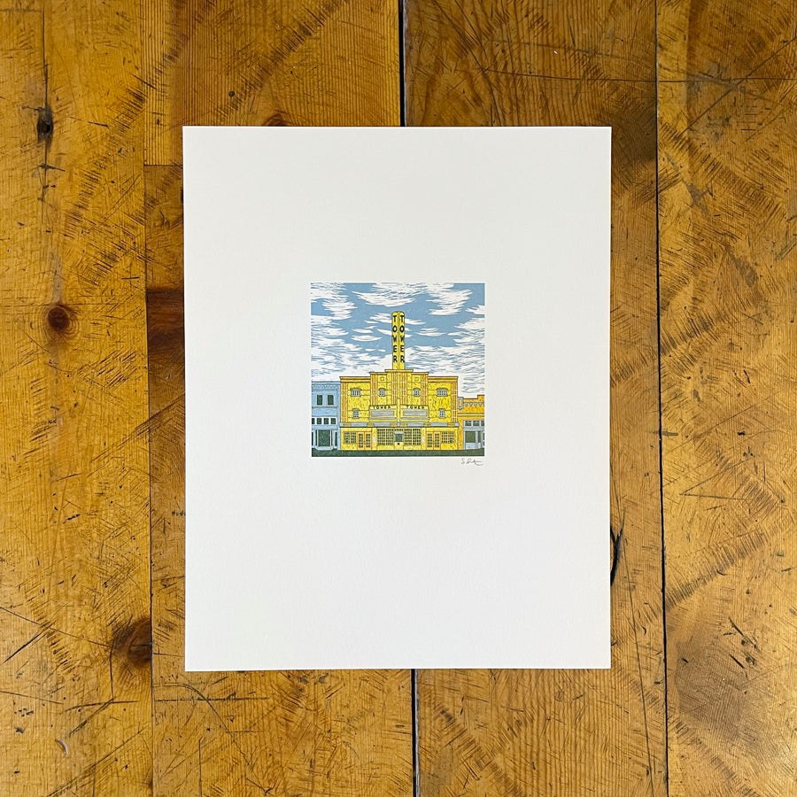 Tower Theatre Letterpress Print