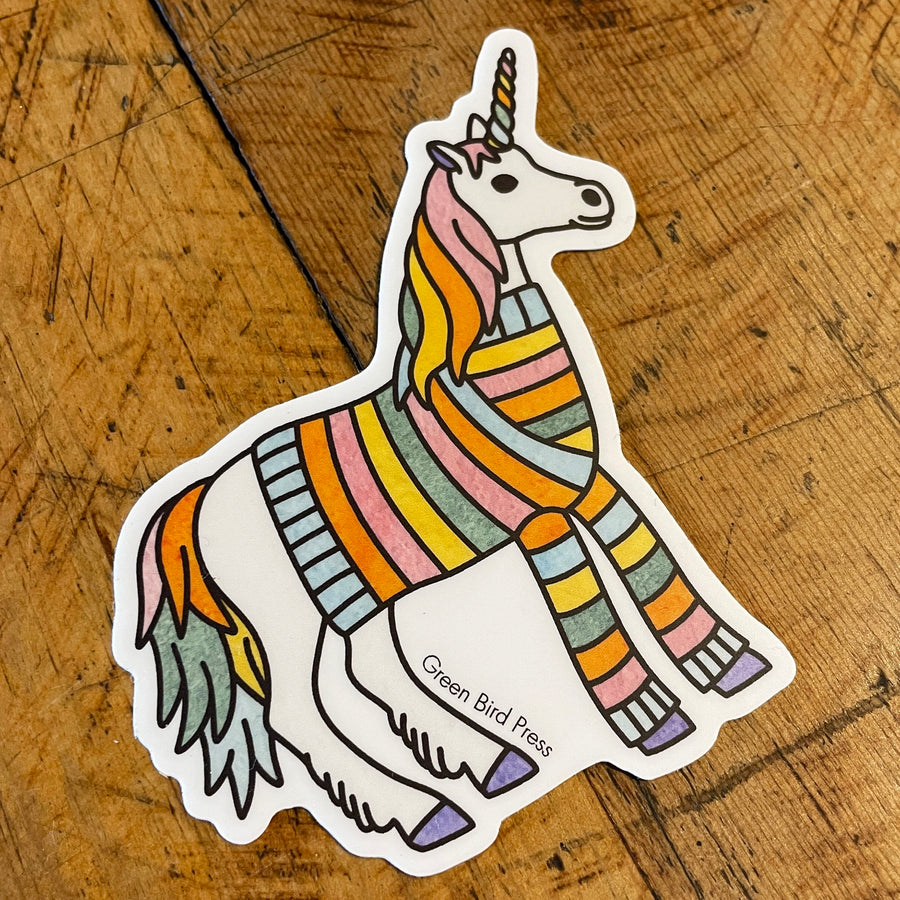 Unicorn Sweater Sticker